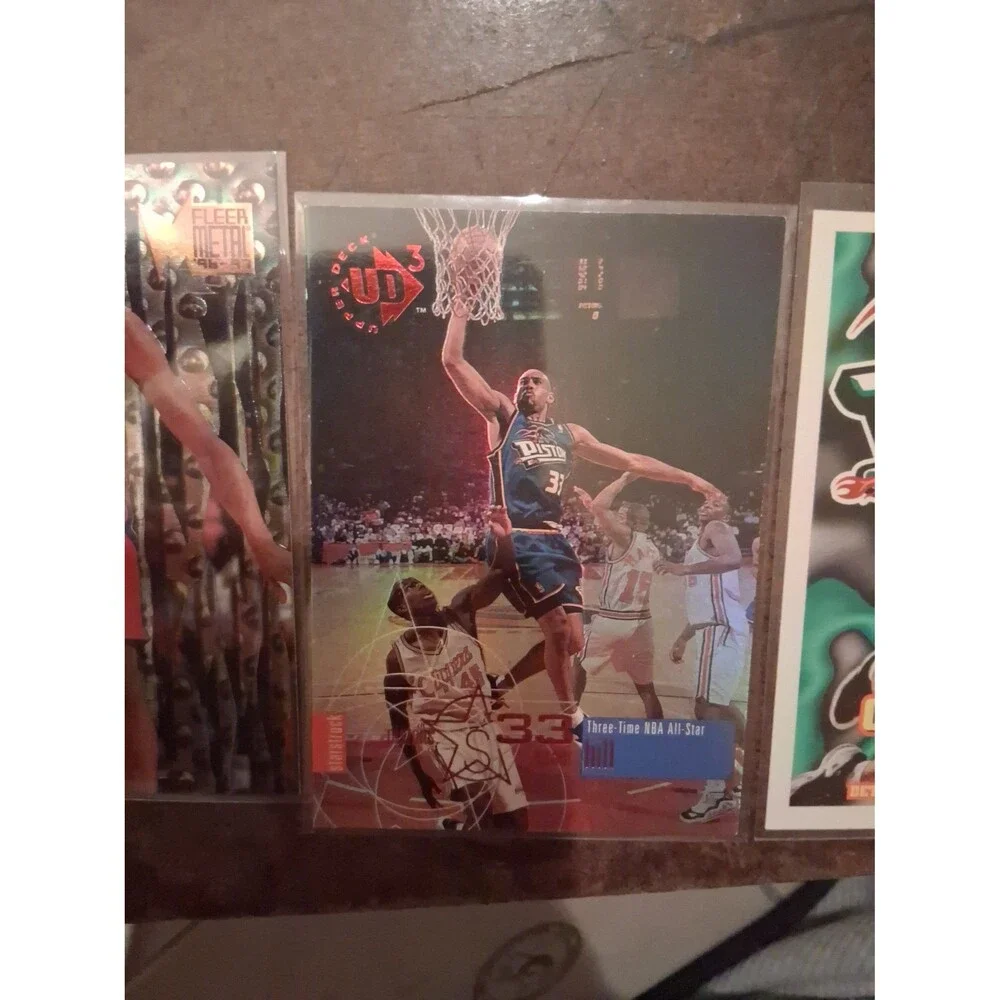 Lot of 3 Grant Hill Basketball Trading Cards